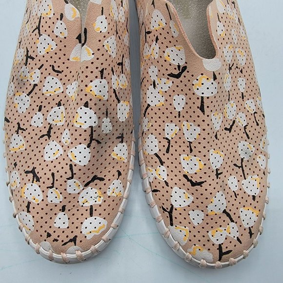Ilse Jacobsen Tulip 139 Adobe Rose Fabric Perforated Slip On Sneakers Womens 11 - Picture 11 of 12